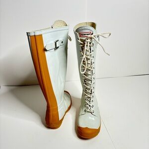 Hunter watling lace up rain boots 6